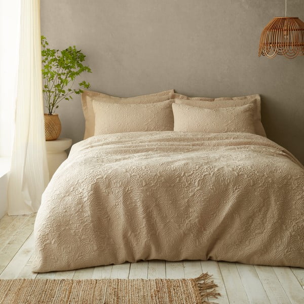 Bež enojna posteljnina 135x200 cm Casablanca Pinsonic – Pineapple Elephant-image-1