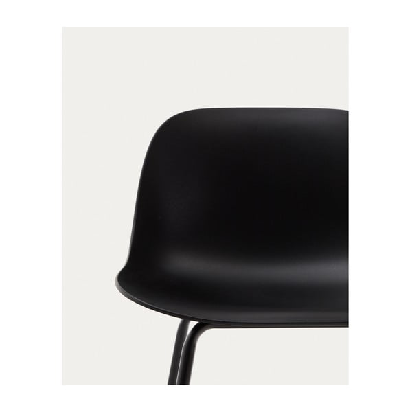 Črn barski stol (višina sedeža 74 cm) Altea – Kave Home-image-1
