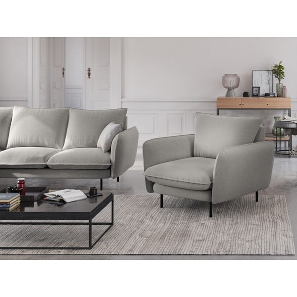 Svetlo siv fotelj Cosmopolitan Design Vienna-image-1