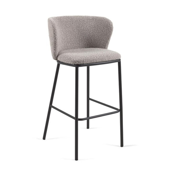 Sivi barski stoli v kompletu 2 ks (višina sedeža 75 cm) Ciselia – Kave Home