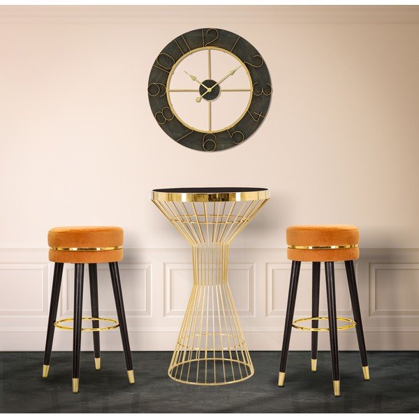 Mauro Ferretti Paris Ruggine/Gold black bar stolček-image-1