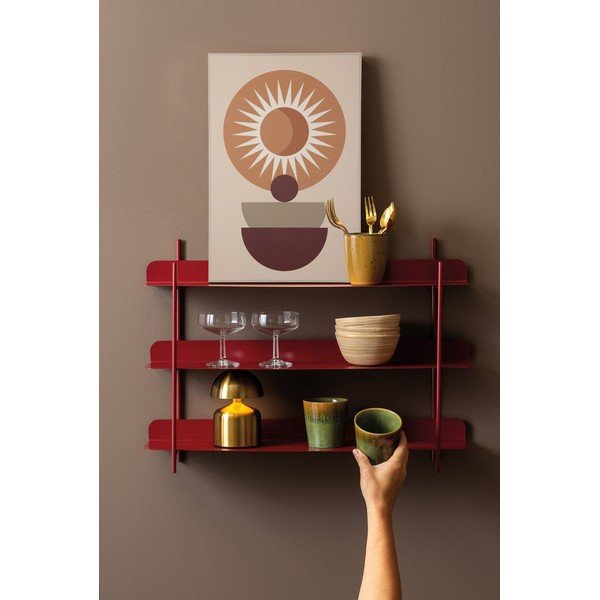 Črna večnivojska kovinska polica 60 cm Riqueza Tres – PT LIVING-image-1