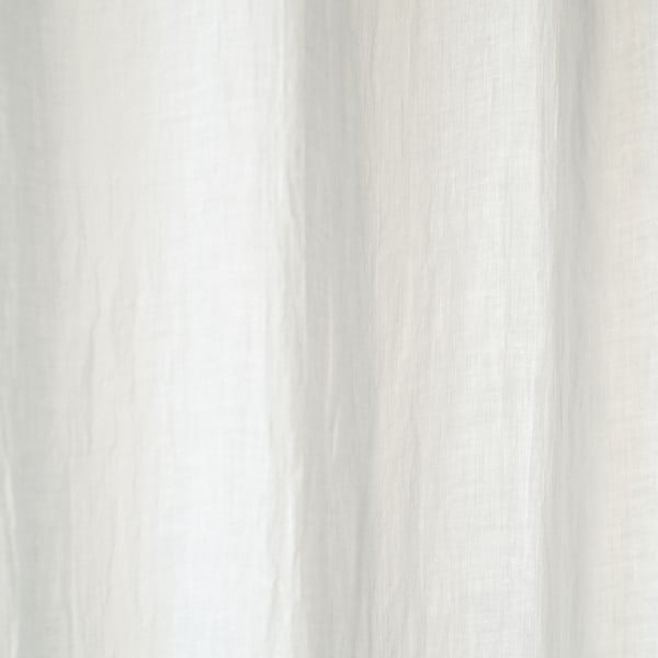 Bela lanena lahka zavesa z zankami Linen Tales Daytime, 250 x 130 cm-image-2