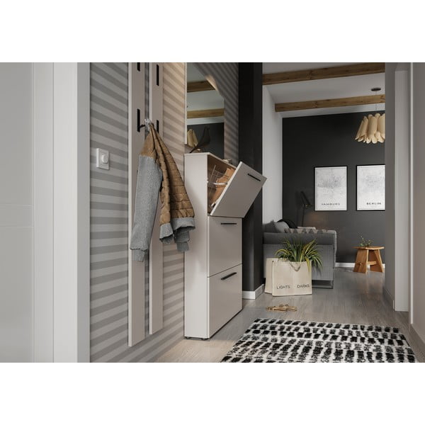 Sivo-bež omarica za čevlje Utah - Germania-image-3