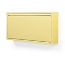 Svetlo rumena jeklena preklopna/stenska omarica za čevlje 75x37,5x12,5 cm Billy – Spinder Design