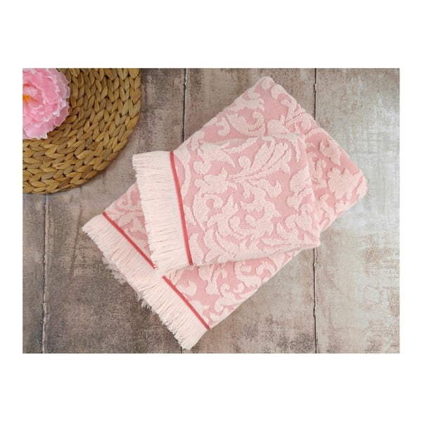 Komplet 2 roza brisač Irya Home Royal, 50x90 cm