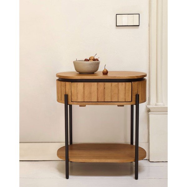 Nočna omarica iz mangovega lesa Licia - Kave Home-image-1