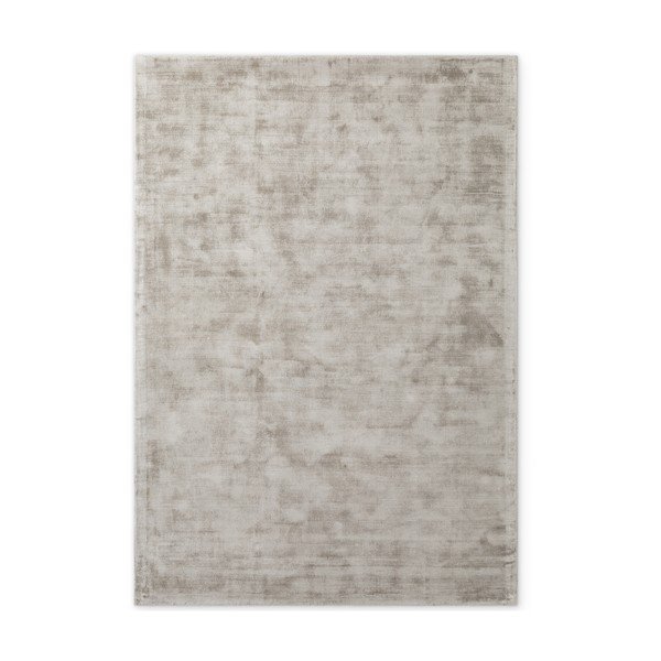 Siva ročno tkana viskozna preproga 80x150 cm Noemi – Vikosa