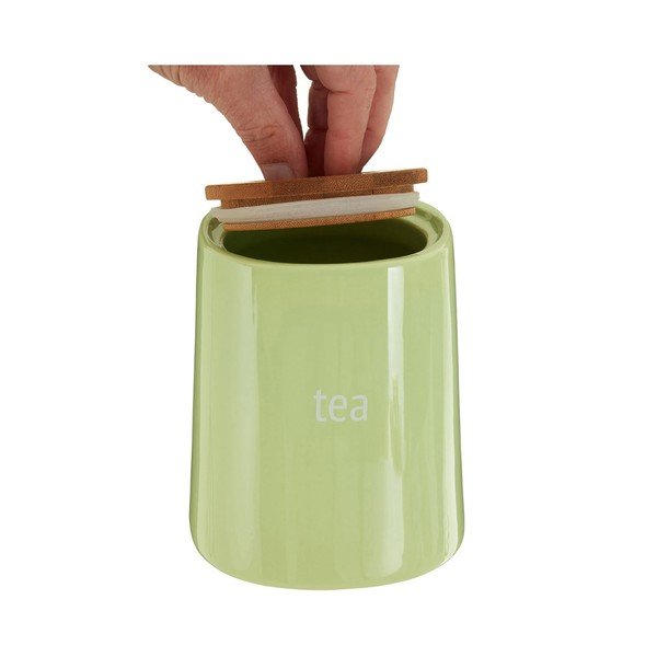 Zelena posoda za čaj s pokrovom iz bambusa Premier Housewares Fletcher, 800 ml-image-2