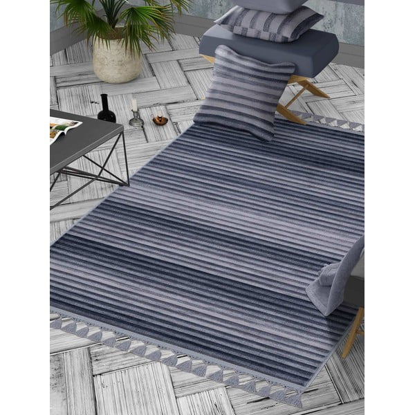 Siva pralna preproga 160x100 cm - Vitaus-image-1