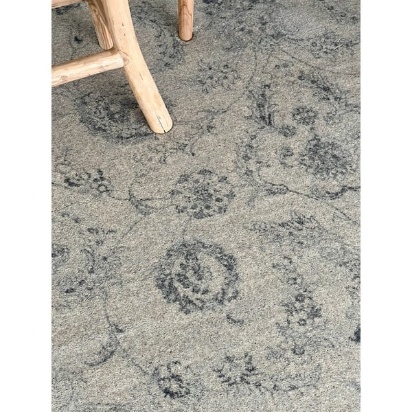 Bež volnena preproga 133x190 cm Calisia Vintage Flora – Agnella-image-1