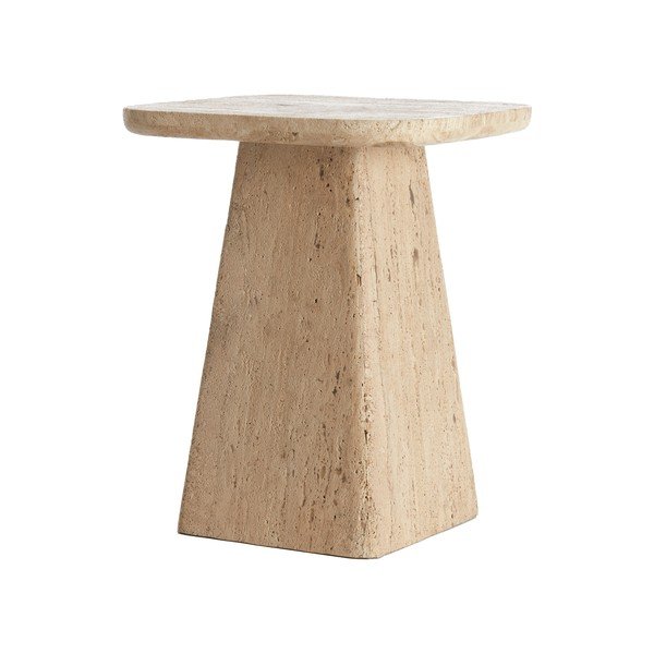 Stranska mizica s kamnito mizno ploščo 40x40 cm Kepami – Light & Living-image-2