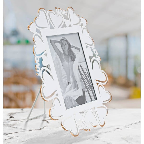 Beli kovinski okvir za fotografije Mauro Ferretti, 25 x 27,7 cm-image-1