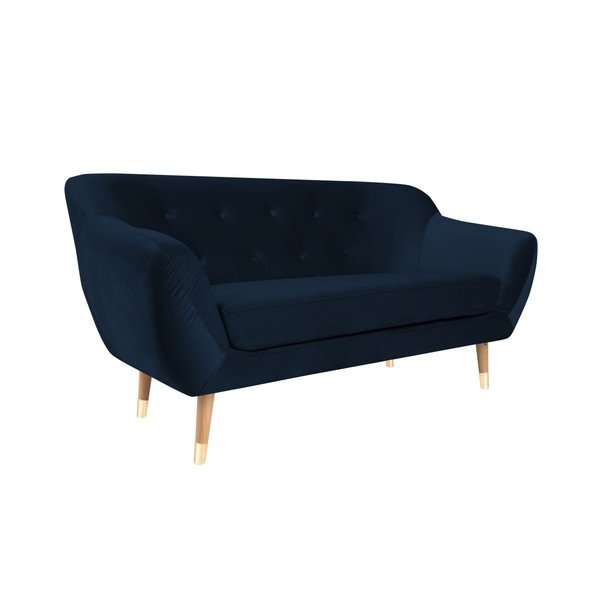 Mazzini Sofas Amelie temno modra dvosedežna zofa-image-2