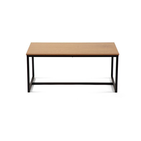 Klubska mizica v hrastovem dekorju v naravni barvi 47x90 cm Norden – Bonami Essentials