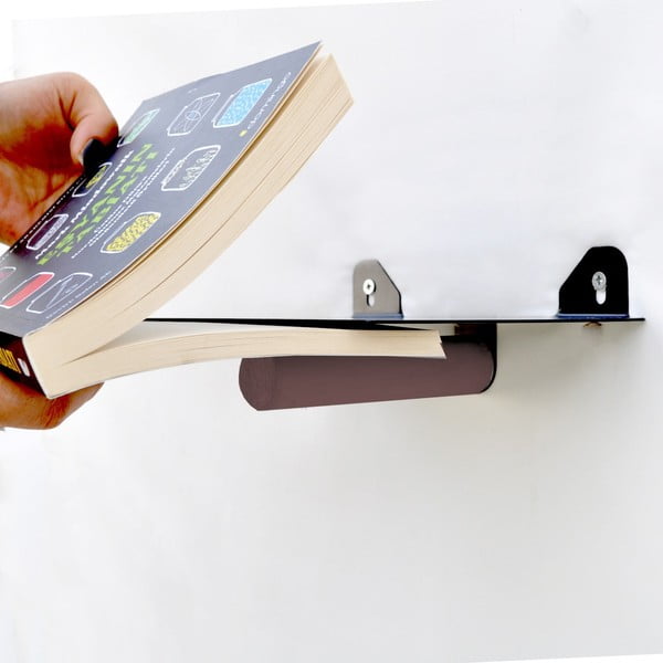 Črne kovinske police v kompletu 2 ks 21 cm Rod – Kalune Design-image-2