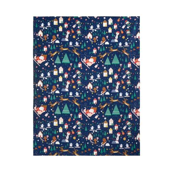 Bombažen namizni prt z božičnim motivom 137x229 cm Santa's Christmas Wonderland – Catherine Lansfield-image-2