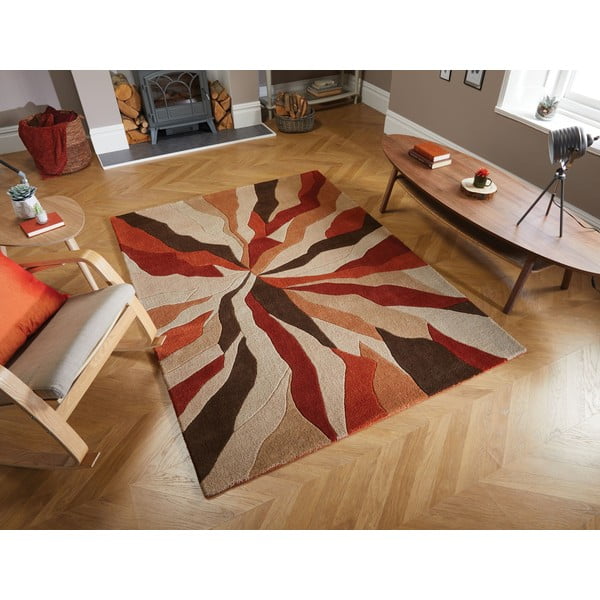 Oranžna preproga Flair Rugs Splinter, 160 x 220 cm-image-4