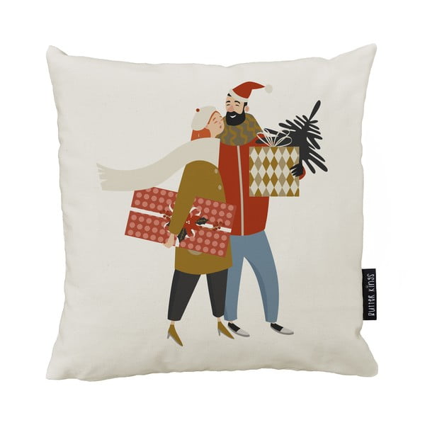 Prevleka za blazino z božičnim motivom 45x45 cm Christmas Couple – Butter Kings