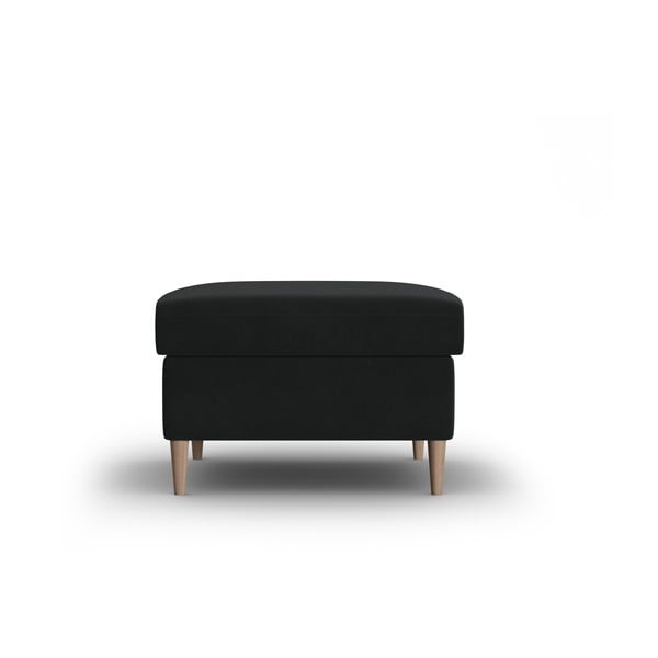 Črn žameten tabure Kyoto – Cosmopolitan Design