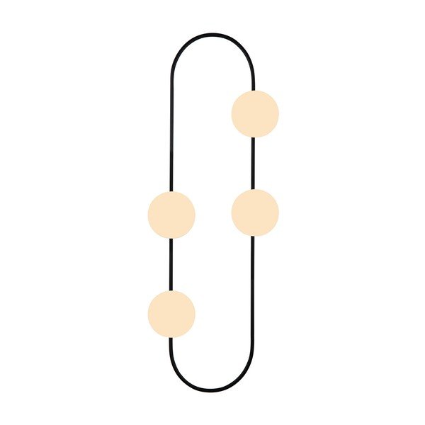 Črna stenska svetilka Squid Lighting Elips, višina 124 cm-image-2