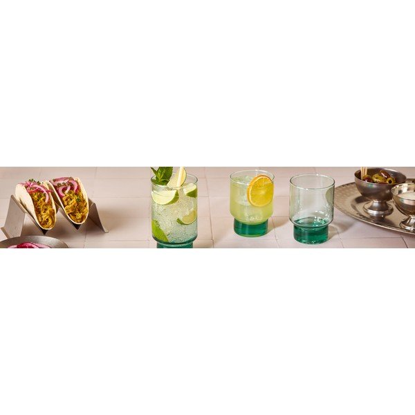 Kozarci v kompletu 6 ks iz recikliranega stekla 370 ml Revera – BonBistro-image-2