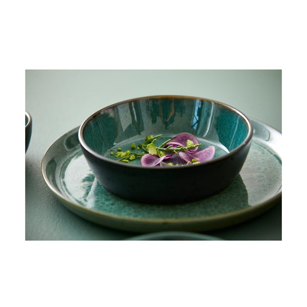 Zelena/črna skledica iz kamenine Gastro Green/Black – Bitz-image-2