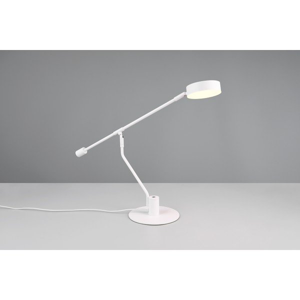Mat bela LED namizna svetilka z upogljivo konstrukcijo (višina 64 cm) Manduro – Trio-image-2