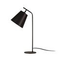Črna namizna svetilka s tekstilnim senčilom (višina 67 cm) Salihini – Opviq lights