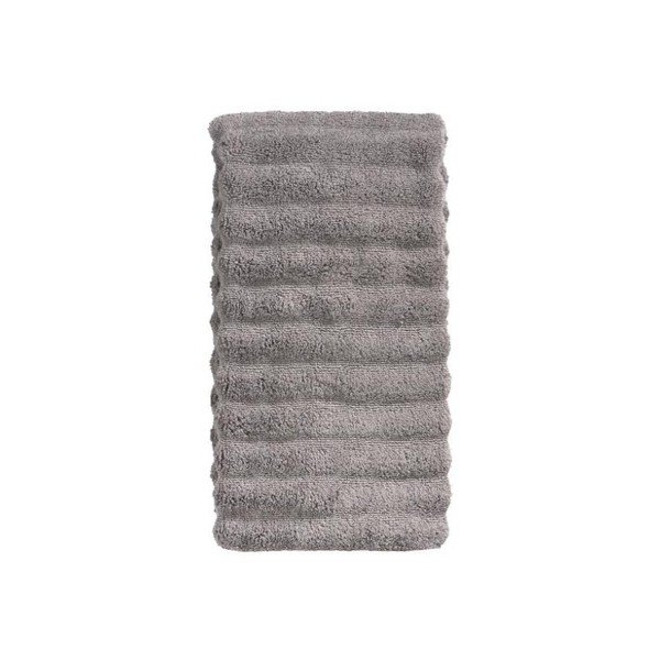 Bombažna brisača Zone Prime sive barve, 50 x 100 cm
