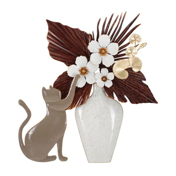 Kovinska stenska dekoracija 55x60 cm Cat – Mauro Ferretti