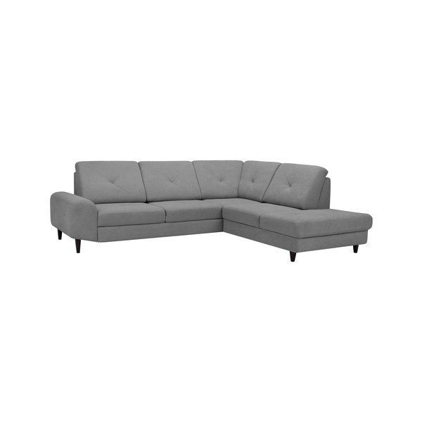Svetlo siva kotna raztegljiva sedežna garnitura s shranjevanjem Windsor & Co Sofas, desni kot Beta-image-1