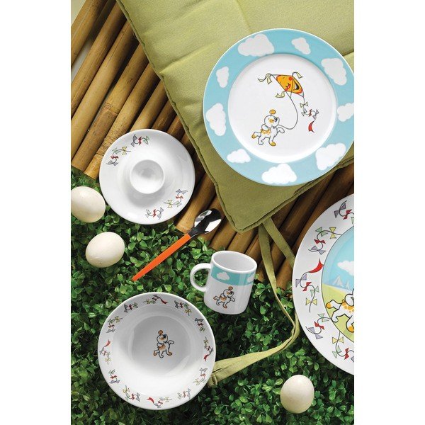 5-delni otroški jedilni set iz porcelana Kütahya Porselen Puppy-image-1