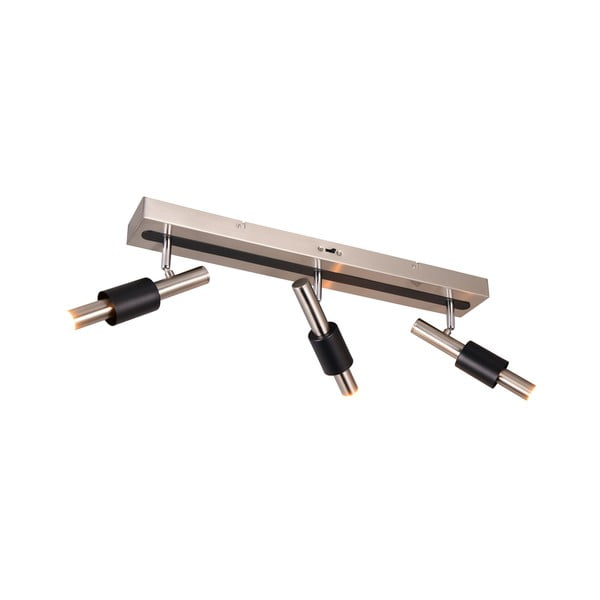 Črno-srebrno LED točkovno svetilo 20,5x63 cm Ikaris – Trio Select-image-2