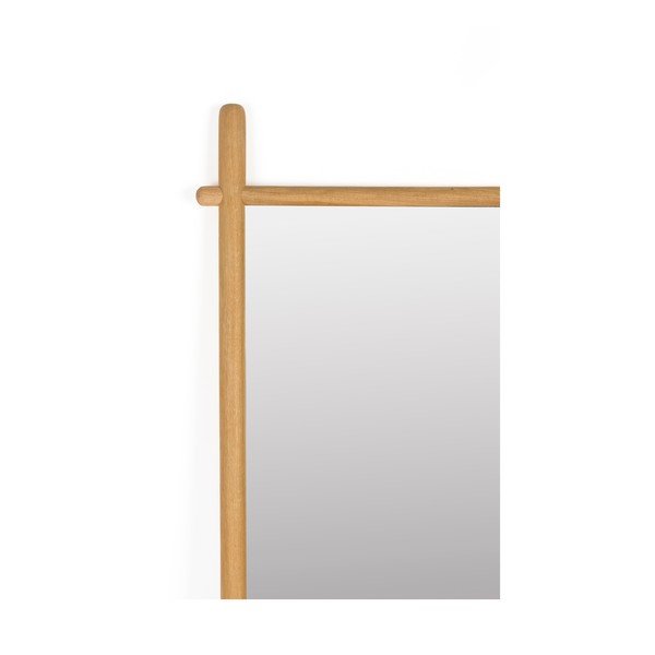 Stoječe ogledalo z lesenim okvirjem 58x160 cm Solene – White Label-image-2