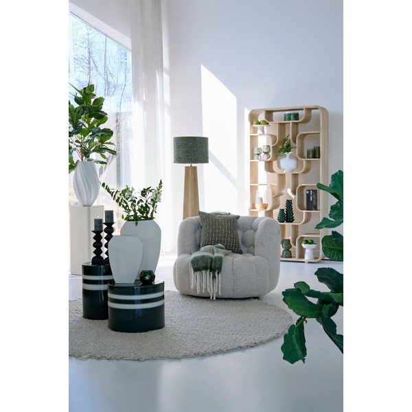 Regal iz masivnega manga v temni naravni barvi 100x200x30 cm Labare – Light & Living-image-1