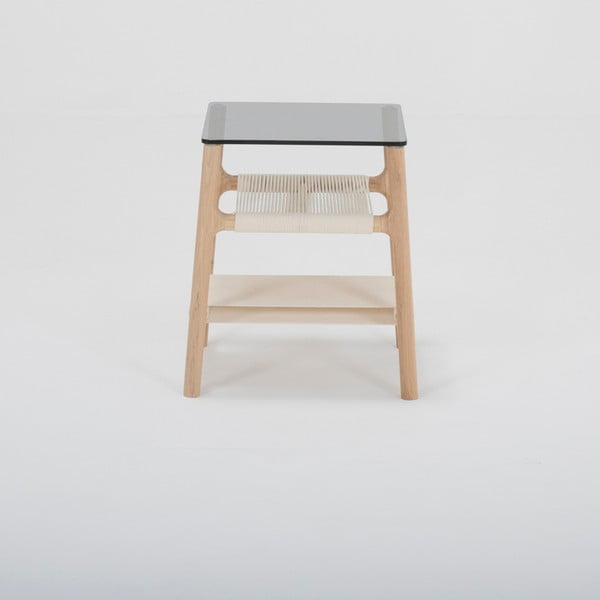 Stranska mizica iz masivnega hrasta Gazzda Fawn-image-2