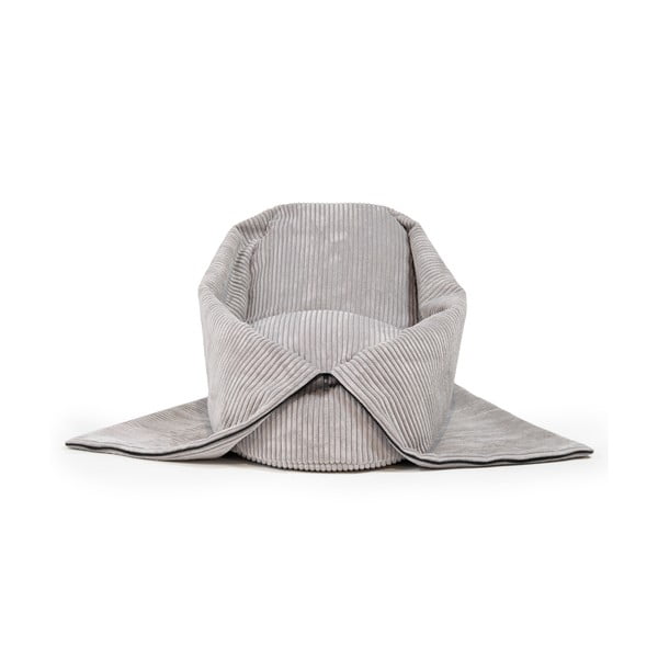 Modra otroška vreča za sedenje iz rebrastega žameta Cocoon 100 – SLOWDOWN-image-2