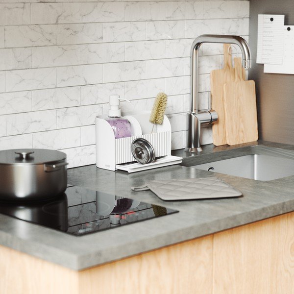 Belo držalo za detergent iz reciklirane plastike Sling – Umbra-image-1