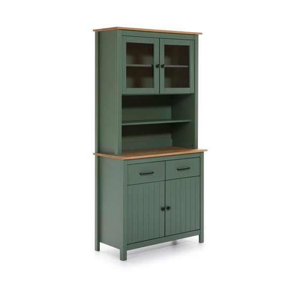 Zelena vitrina iz masivnega bora 90x180 cm Miranda – Marckeric-image-2