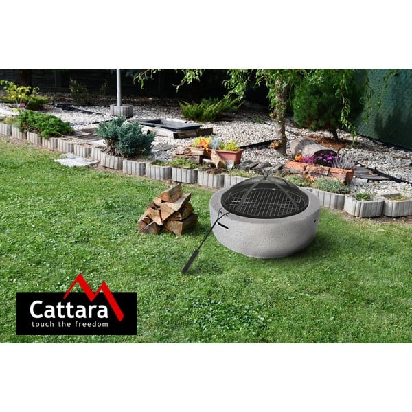 Sivo ognjišče iz žganega kamna Cattara La Palma-image-4