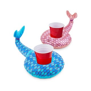 Komplet 2 napihljivih obročev za pijačo v obliki morskih deklic Big Mouth Inc.
