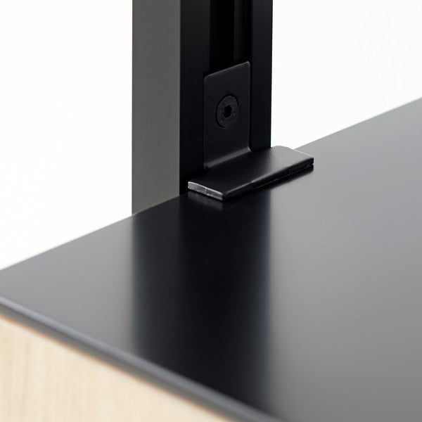 Črn regal v hrastovem dekorju 98x210 cm Edge by Hammel – Hammel Furniture-image-3