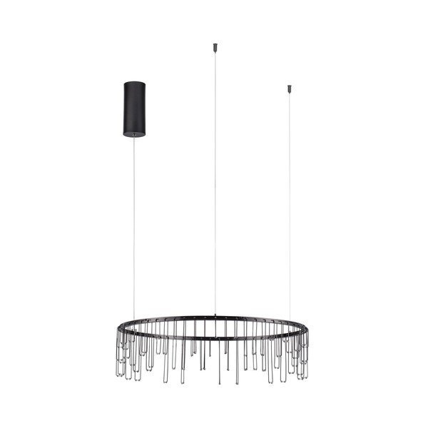 Aluminijasta LED zatemnitvena viseča svetilka v sijajno srebrni barvi ø 65 cm Stellar – Nova Luce