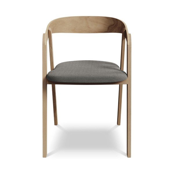 Siv jedilni stol iz masivnega lesa Erika – Makamii-image-1