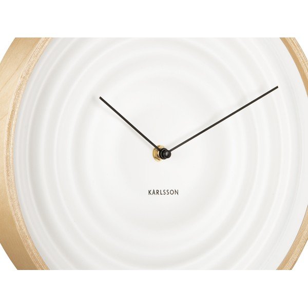 Bela stenska ura Karlsson Ribble, ø 31 cm-image-4