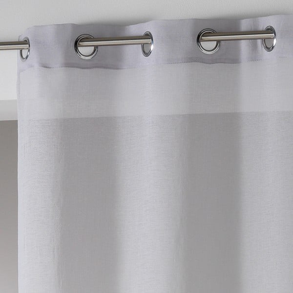 Siva prosojna zavesa 140x280 cm Telma – douceur d'intérieur-image-3