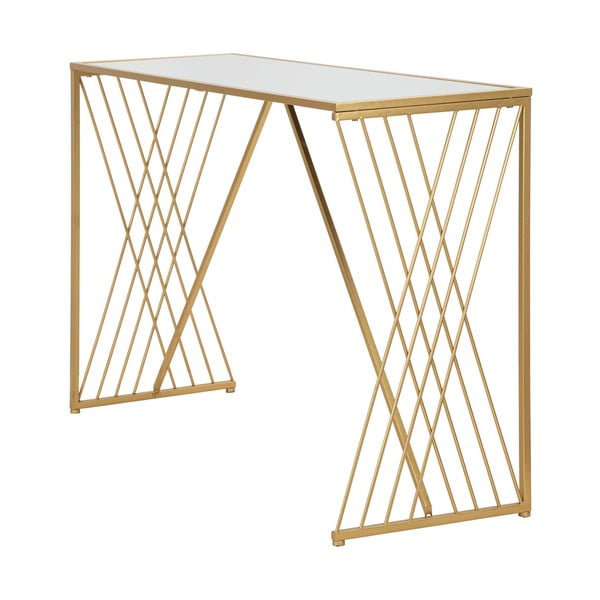 Stranska mizica v zlati barvi 40x120 cm Easy – Mauro Ferretti-image-1