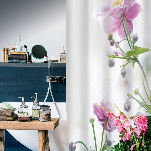 Zavesa za tuš 180x200 cm Anemone – Spirella-image-1
