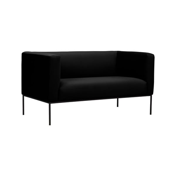 Črna zofa Windsor & Co Sofas Neptune, 145 cm-image-2